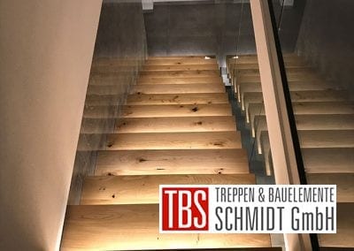 Ansicht LED-Beleuchtung Kragarmtreppe Darmstadt der Firma TBS Schmidt GmbH