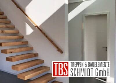 Wandhandlauf Kragarmtreppe Ingolstadt der Firma TBS Schmidt GmbH