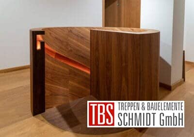 LED-Beleuchtung Spindeltreppe Leverkusen der Firma TBS Schmidt GmbH