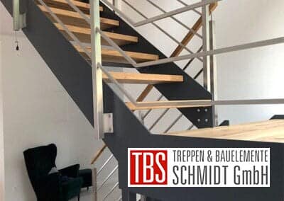 Gelaender Blechwangentreppe Homburg der Firma TBS Schmidt GmbH