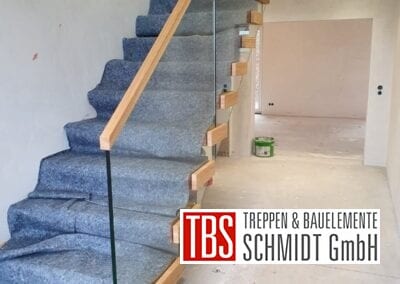 Montagebild Kragarmtreppe Stufenverblender TBS Schmidt GmbH