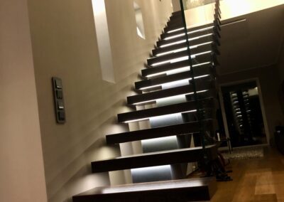 Mittelholmtreppe Meerbusch LED Beleuchtung der Firma TBS Schmidt GmbH