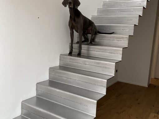 Stahlblechfaltwerktreppe Mamer