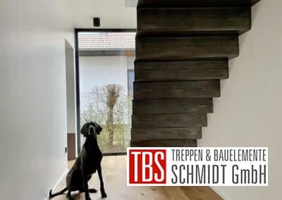 Stahlblechfaltwerktreppe Mamer der Firma TBS Schmidt GmbH