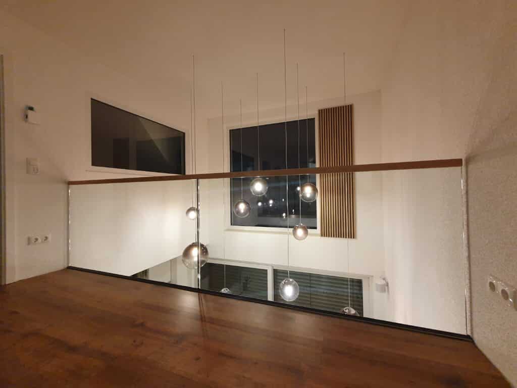 Brüstungsgeländer der Mittelholmtreppe nähe Karlsruhe